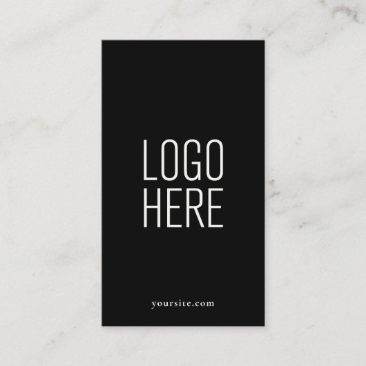 Elegant Modern Simple Logo Beruflich Stilvoll Visitenkarte (Vorderseite)