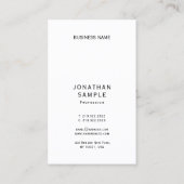 Elegant Modern Simple Template Vertical Business Visitenkarte (Rückseite)