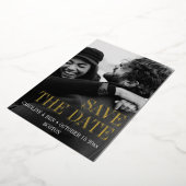 Elegant Modern Simple Vertical Photo Wedding Folieneinladung (Gedreht)