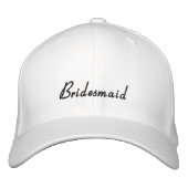 Elegant Modern Sporty Bridesmaid Bachelorette Bestickte Baseballkappe (Vorderseite)