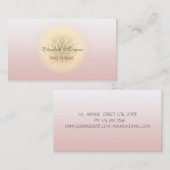 Elegant Modern stilvoll Lotus Visitenkarte (Vorne/Hinten)