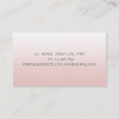 Elegant Modern stilvoll Lotus Visitenkarte (Rückseite)