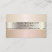 Elegant Modern stilvoll Visitenkarte (Rückseite)