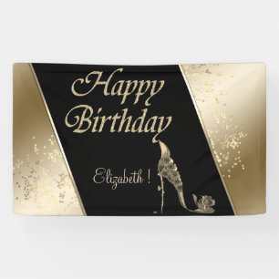 Elegant Modern Stylisch, Leuchtend, Blumen High He Banner
