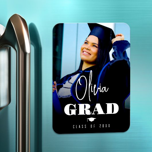 Elegant Modern trendy college graduation photo Magnet