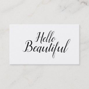 Elegant Modern Trendy Makeup Artist / Hair Stylist Visitenkarte