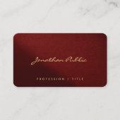 Elegant Modern Typography Script Create Your Own  Visitenkarte (Vorderseite)