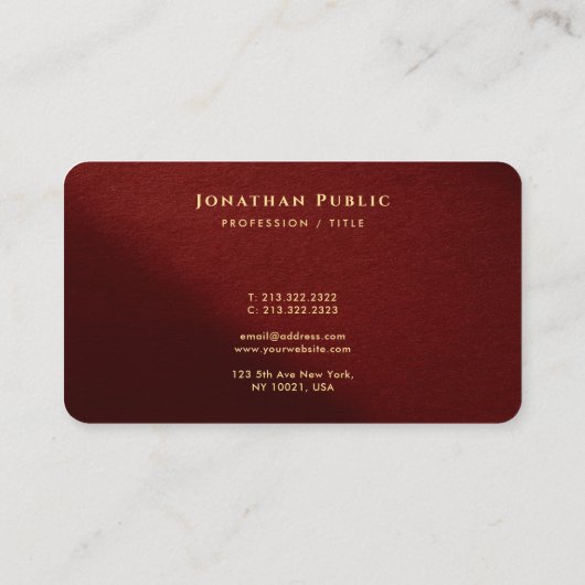 Elegant Modern Typography Script Create Your Own Visitenkarte (Rückseite)