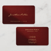 Elegant Modern Typography Script Create Your Own  Visitenkarte (Vorne/Hinten)