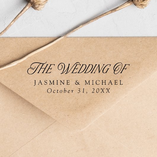 Elegant Modern Typography The Wedding Of Permastempel