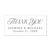 Elegant Modern Typography Wedding Thank You Permastempel (Design)