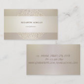 Elegant modern und ausgeklügelt,Punkte,gestreift Visitenkarte (Vorne/Hinten)