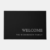 Elegant modern und Beruflich | Schwarz Fußmatte (Vorderseite)