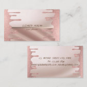 Elegant, modern und stilvoll, Glitzer Drops Visitenkarte (Vorne/Hinten)