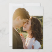 Elegant Modern Vellum Overlay 2 Foto Wedding Save The Date (Rückseite)