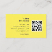 Elegant Modern Vintage Sunflower  Visitenkarte (Rückseite)