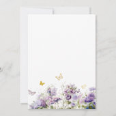 Elegant Modern Watercolor Butterfly kisses Baby S Einladung (Rückseite)