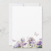 Elegant Modern Watercolor Butterfly kisses Baby S Einladung (Rückseite)