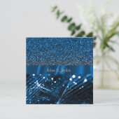 ELEGANT & MODERN WEDD SPLIT ROYAL EINLADUNG (Stehend Vorderseite)