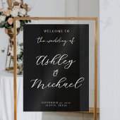 Elegant Modern Wedding Acrylic Welcome Sign Acrylschild
