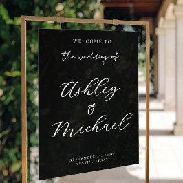 Elegant Modern Wedding Acrylic Welcome Sign Acrylschild