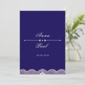 Elegant Modern Wedding Invite Einladung (Stehend Vorderseite)