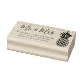 Elegant Modern Wedding Mr. & Mrs. Rücksendeadresse Gummistempel (Stempel)