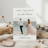 Elegant Modern Wedding Photo Save the Date