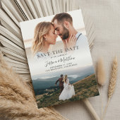 Elegant Modern Wedding Photo Save the Date