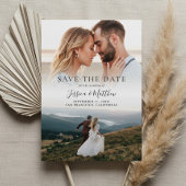 Elegant Modern Wedding Photo Save the Date