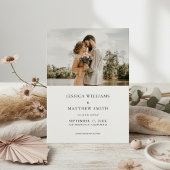 Elegant Modern Wedding Photo Save the Date