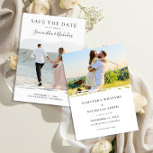 Elegant Modern Wedding Photo Save the Date