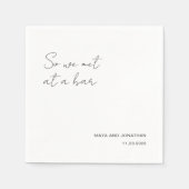 Elegant Modern Wedding Serviette (Vorderseite)