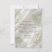 Elegant Modern Wedding Thank You Card Dankeskarte (Rückseite)