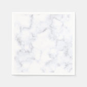 Elegant Modern White Marble Serviette (Vorderseite)