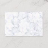 Elegant Modern White Marble Visitenkarte (Vorderseite)