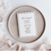 Elegant modern Wir sind Verlobte Einladung