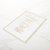 Elegant Modern Wir sind Verlobte Engagement Party  Folieneinladung (Gedreht)