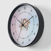 Elegant Moderne Aquamarine Blumen Uhr (Winkel)