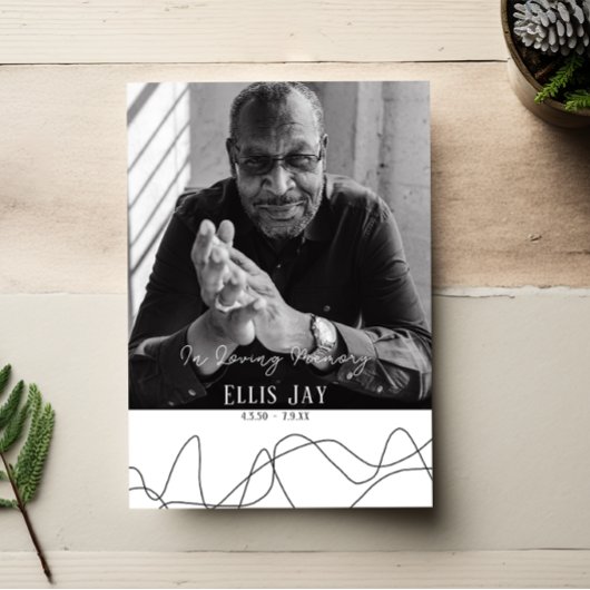 elegant | Moderne Beerdigung | Einladung