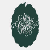 Elegant Moderne Berufliche Weihnachtsschrift Ornament Karte (Rechts)