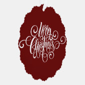 Elegant Moderne Berufliche Weihnachtsschrift Ornament Karte (Rechts)