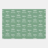 Elegant Moderne Brautstätten für Hochzeiten Geschenkpapier Set (Vorderseite)