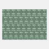 Elegant Moderne Brautstätten für Hochzeiten Geschenkpapier Set (Vorderseite 3)