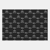 Elegant Moderne Brautstätten für Hochzeiten Geschenkpapier Set (Vorderseite 2)