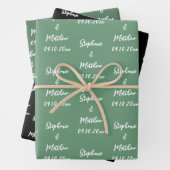 Elegant Moderne Brautstätten für Hochzeiten Geschenkpapier Set (Beispiel)