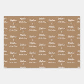 Elegant Moderne Brautstätten für Hochzeiten Geschenkpapier Set (Vorderseite)