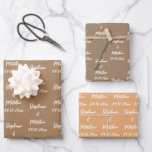 Elegant Moderne Brautstätten für Hochzeiten Geschenkpapier Set<br><div class="desc">Einfache Terrakotta,  elegant,  Hochzeitsverpackung. Sie können es mit Ihren Namen und Datum personalisieren.</div>