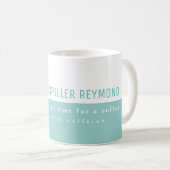 Elegant Moderne halbblaue Tasse (VorderseiteRechts)