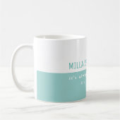 Elegant Moderne halbblaue Tasse (Links)